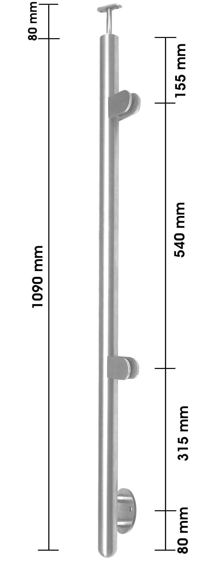 Glasgeländer links