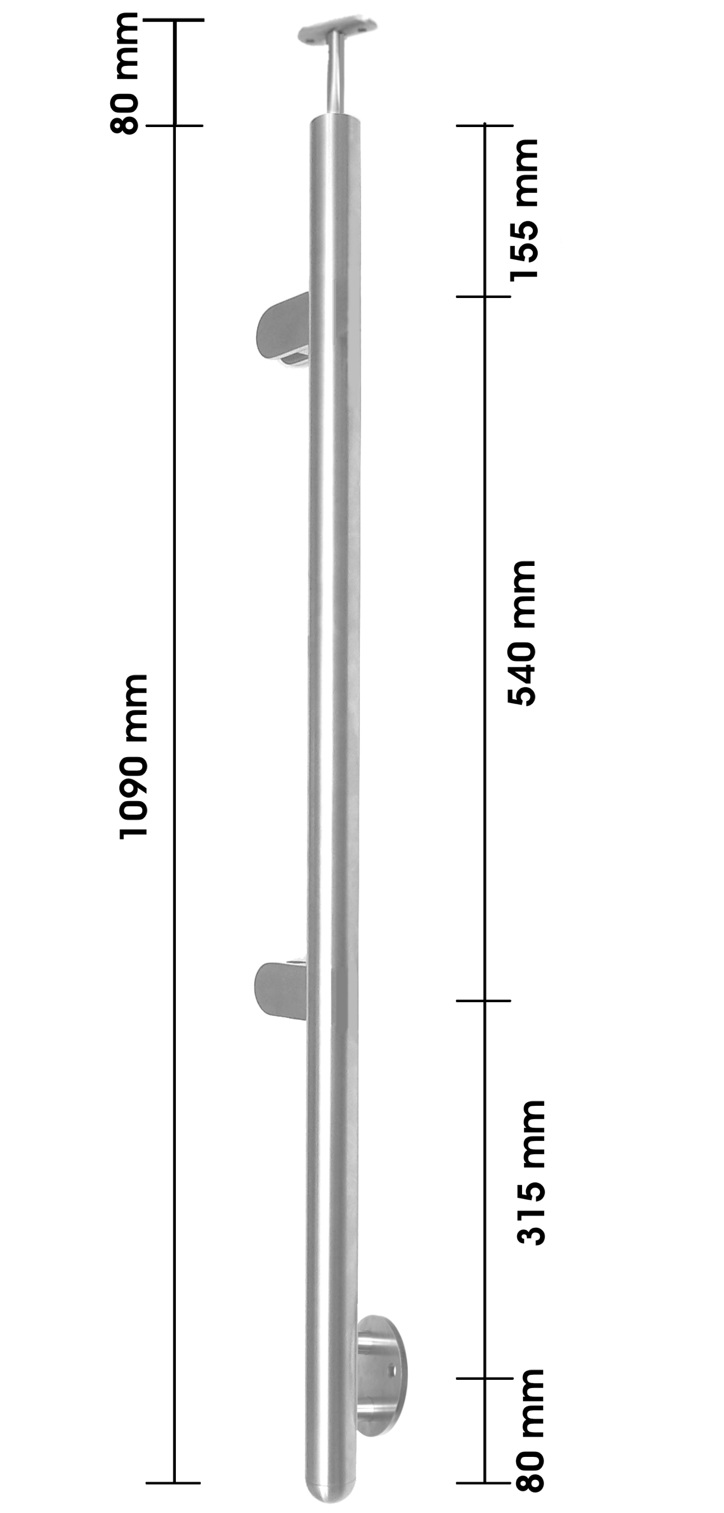 Glasgeländer Pfosten