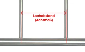 Gebohrtes Edelstahlrohr mit Rohrdurchmesser 42,4mm