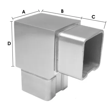 Eckfitting 40/40mm