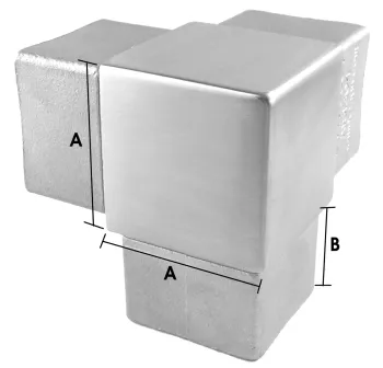 Eckfitting für Quadratrohr