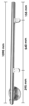 Geländerpfosten Links und Rechts - verstellbar