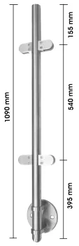 Geländerpfosten mit Höhe verstellbar