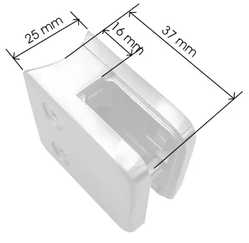 Glashalter 45/45 mm, V2A, Preisknaller