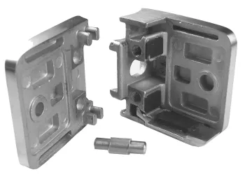 Glashalterung Rohr 42,4 mm und mit Sicherungsplatte