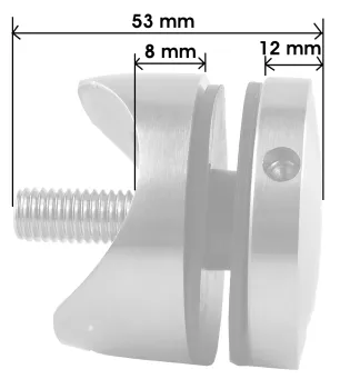 Glaspunkthalter mit Durchmesser 50 mm