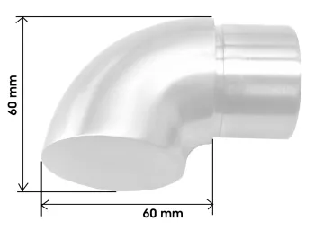 Handlaufendstück gerade, für Rohr 48,3/2,0 mm, 