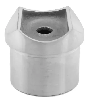 Adapter für Pfosten 42,4 mm und Rohranschluss 33,7/2,0 mm, V2A