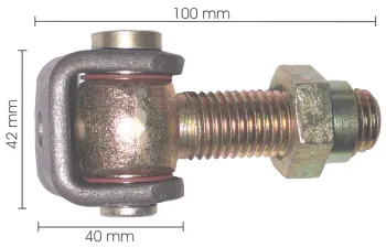 Eisen-Torband M20, teilverzinkt und einstellbar