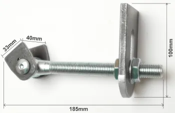 Eisen-Torband M16, teilverzinkt und einstellbar