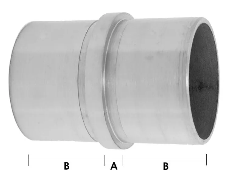 Rohrverbinder für Edelstahlhandlauf 42,4/2,0mm, V2A