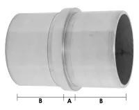 Rohrverbinder - T-Stück kurz (verlängert) 42,4 mm Typ 2L Temperguss