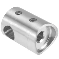 Querstabhalter Edelstahl 10 mm Durchgang für Rohr 42,4 mm Querstabhalter mit Bohrung 10,2mm